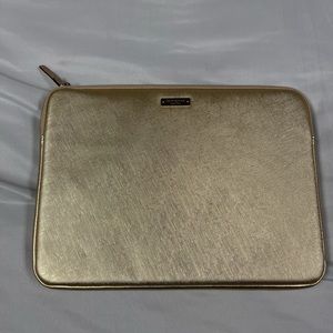 Kate Spade Laptop Case; gold